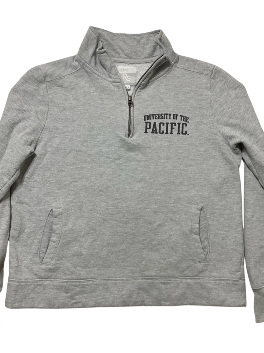 University of the Pacific Gray Quarter-Zip Pullover Sweatshirt